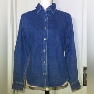 GAP Classic Blue Denim Button-Up Shirt